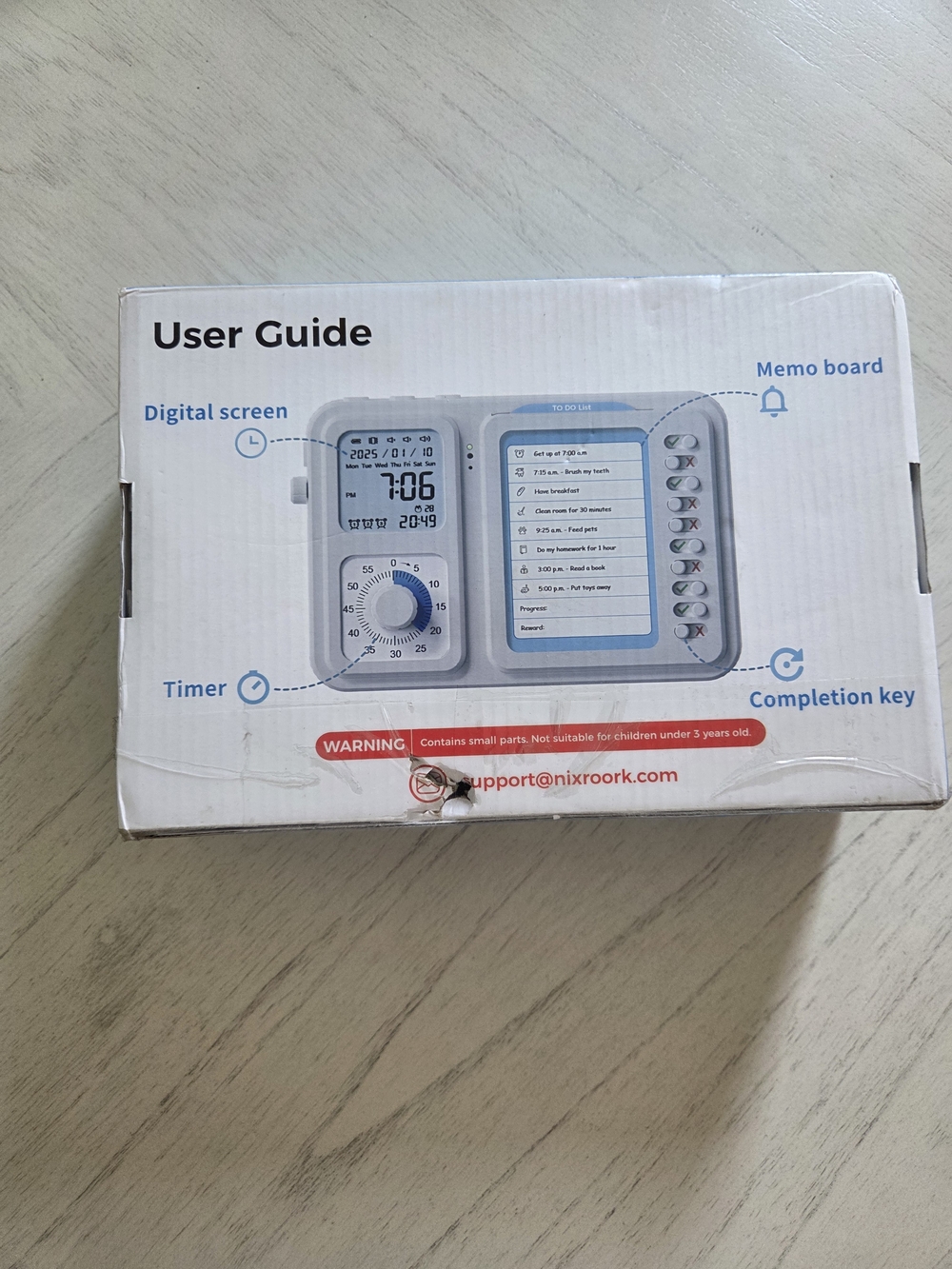 Nixroork 3-in-1 Visual Timer & ADHD Tool